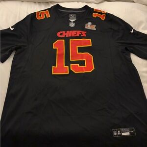 Nike Men's Black and Red Chiefs Jersey